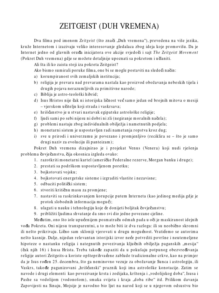 Zeitgeist HR | PDF