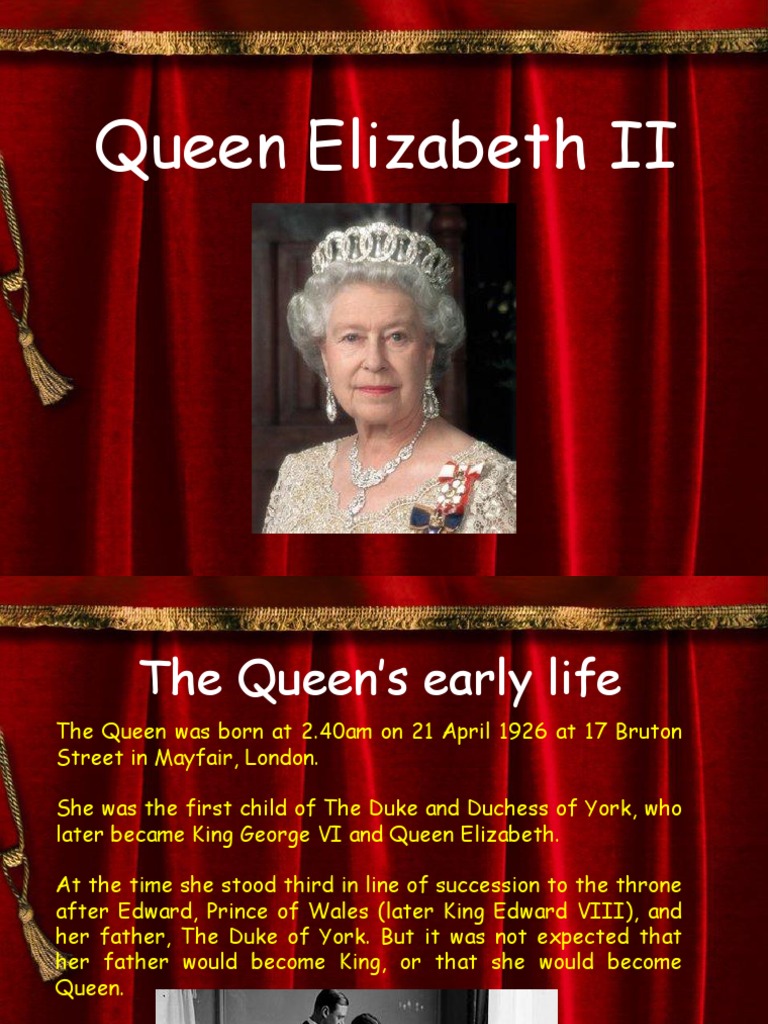 Queen Elizabeth II: Early Life Overview | PDF | Elizabeth Ii | Royalties