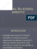 Meconiul În Lichidul Amniotic