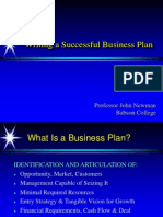 Writing A Successful Business Plan: Professor John Newman Babson College