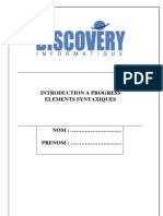 Elements Syntaxiques Progress PDF