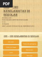 Ciri - Ciri Keselamatan Di Sekolah