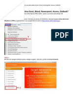 Ghid de Accesare a Cursurilor Online Microsoft Excel, Word, Powerpoint, Access, Outlook (en)