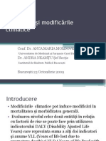 Referat - Sanatatea Si Modificarile Climatice