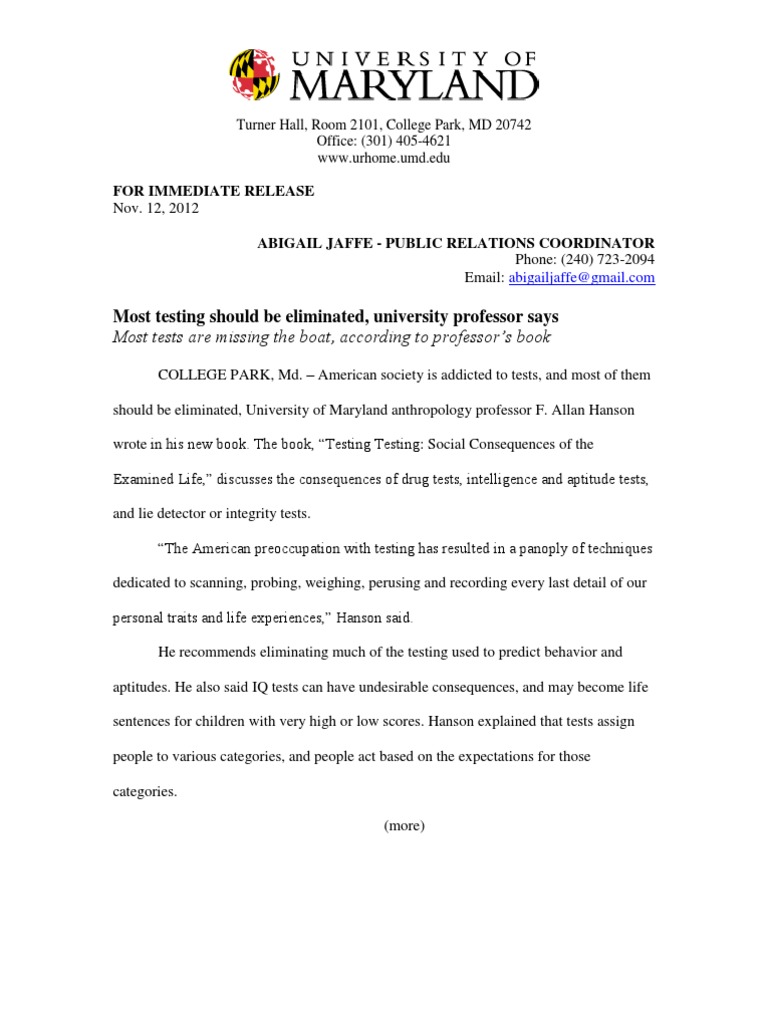 How to write a press release psychology image