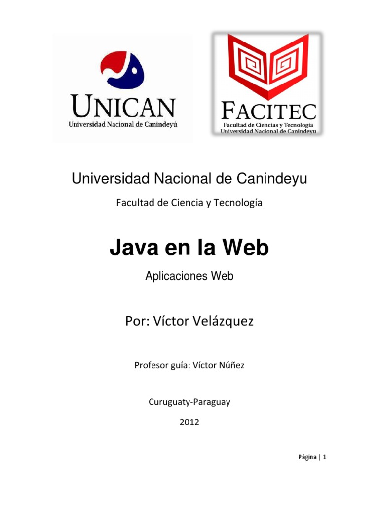 Java en La Web | PDF | Páginas del servidor Java | Aplicación web