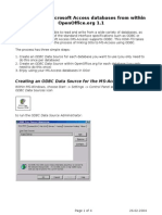 HOW-TO Use Microsoft Access Databases From Within: Creating An ODBC Data Source For The MS-Access Database