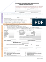 ONNSFA FInancial Need Analysis Form