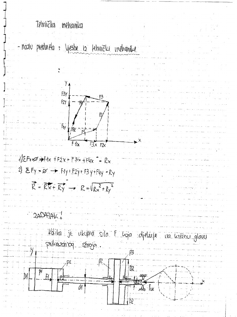 Tehnicka Mehanika | PDF