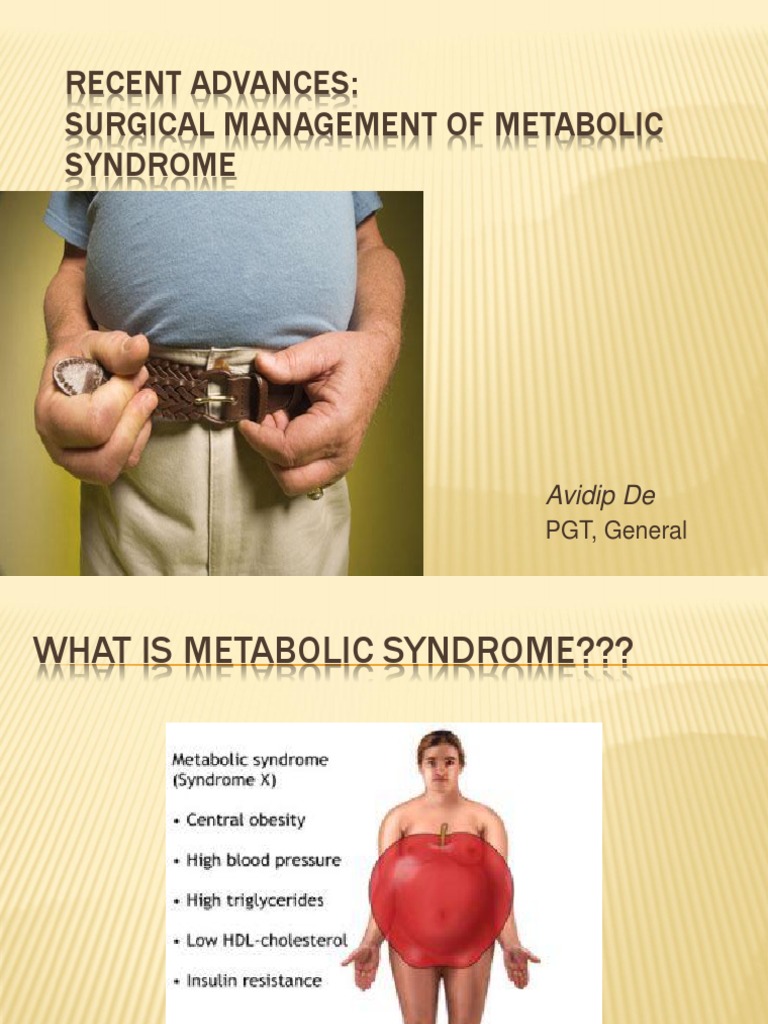 Surgical Advances in Metabolic Syndrome | PDF | Bariatric Surgery ...