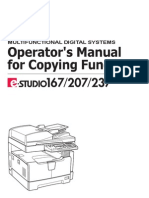 Operator's Manual For Copying Functions: Multifunctional Digital Systems