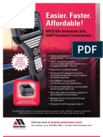 Easier. Faster. Affordable!: MFC5150x Intrinsically Safe, HART - Compliant Communicator