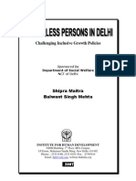 Shelter Less Persons in Delhi