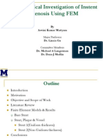 Bio Mechanical Investigation of Instent Restenosis Using FEM