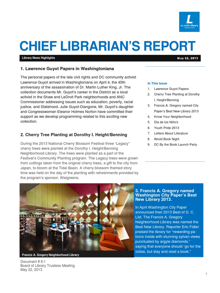 Library Trustees Meeting Highlights | PDF | Public Library | Libraries