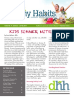 June 2013 - Developing Healthy Habits
