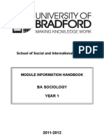 2011-12 Sociology Year 1