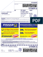 Ryanair Boarding Pass