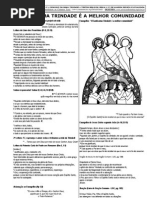 Domingo da SSMA. TRINDADE - Ano C