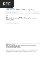 The Audio Uncanny Valley: Sound, Fear and The Horror Game.: UBIR: University of Bolton Institutional Repository