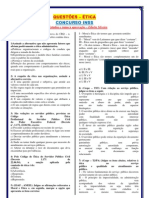 Questões ética concurso INSS