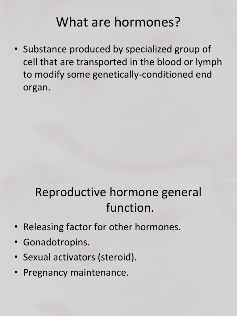 Hormones in Male and Female Reproduction | PDF | Luteinizing Hormone ...