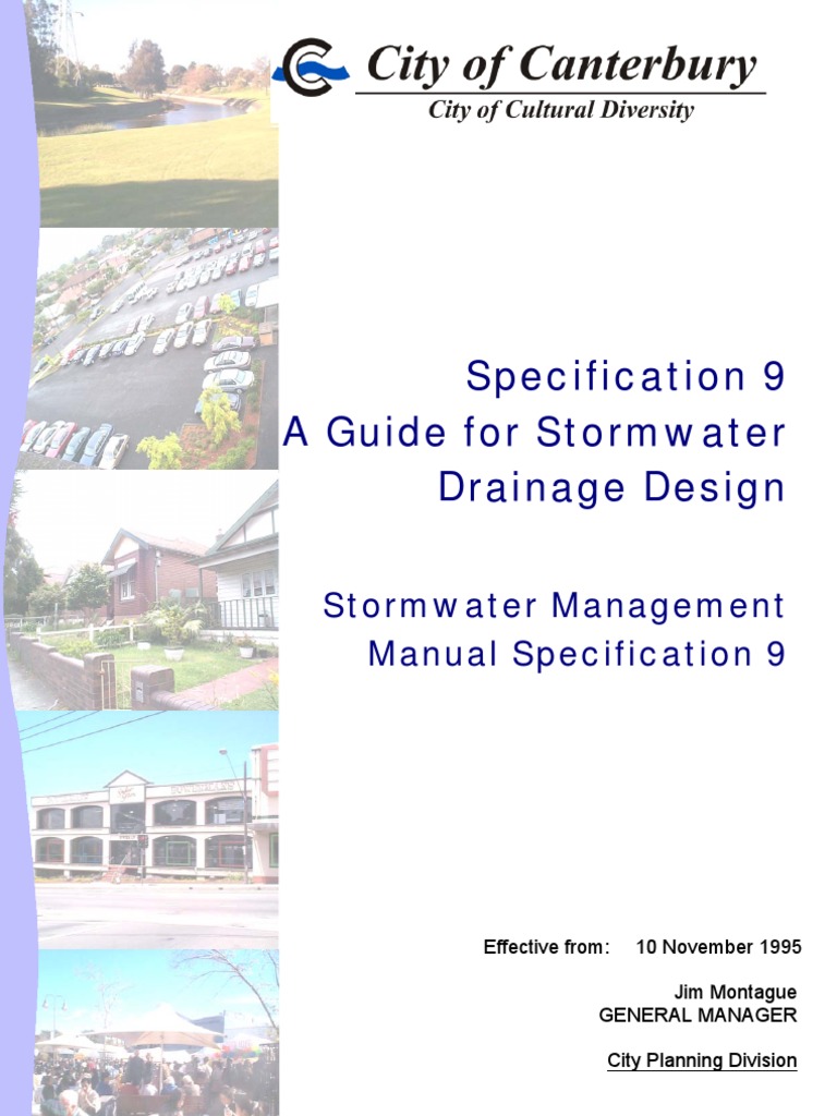 Specification 9 A Guide For Stormwater Drainage Design | PDF | Storm ...