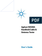 Agilent N9330A Handheld Cable & Antenna Tester: User's Guide
