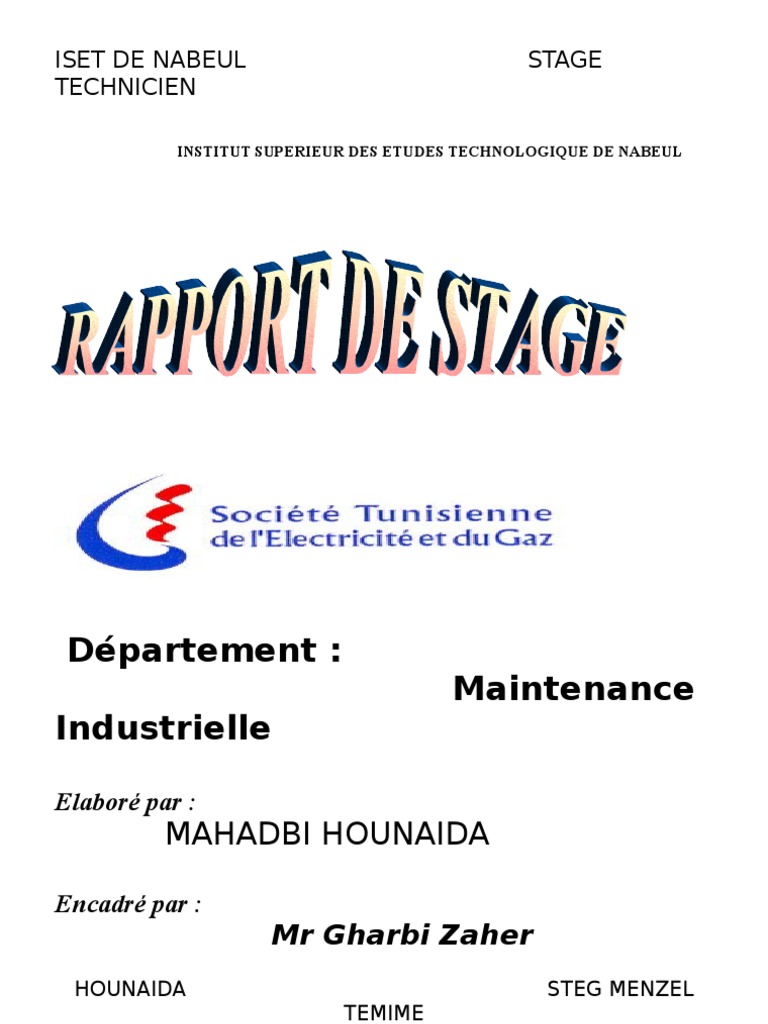 Rapport de Stage 03  Réseau électrique  Comptabilité