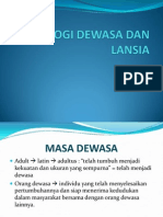 Kuliah Psikologi Dewasa Dan Lansia