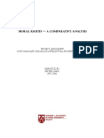 Download Moral Rights-A Comparative Analysis by Sachin Garg SN14287611 doc pdf
