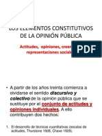 Los Elementos Constitutivos de La Opinión Pública