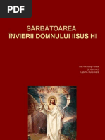 Sarbatoarea Invierii Domnului Iisus Hristos