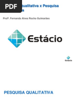 10 Pesquisa Qualitativa x Pesquisa Quantitativa