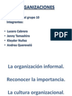 Organizaciones-La Org. Informal Examen Final III Ciclo Organizaciones