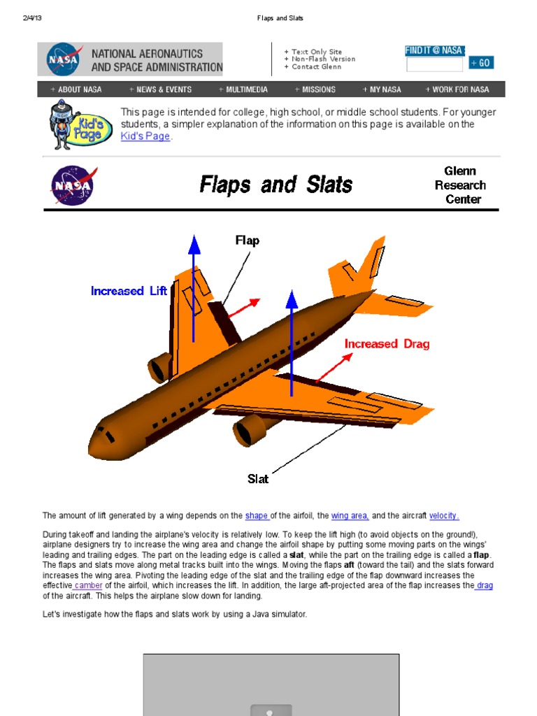 Flaps and Slats.pdf Flap (Aeronautics) Wing
