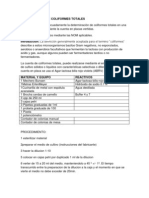 Determinacion de Coliformes Totales 1