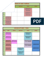 Horario Upt 2009