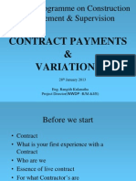 Contract Payment and Variation