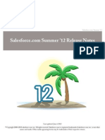 Salesforce Summer12 Release Notes