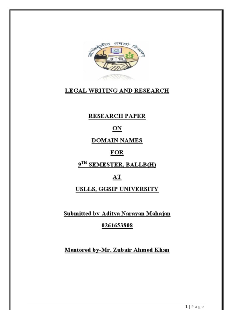 Research Paper On Domain Names. | PDF | Domain Name | Domain Name Registrar