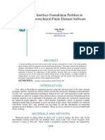 Interface Formulation Problem in Geotechnical Finite Element Software