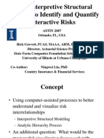 Using Interpretive Structural Modeling To Identify and Quantify Interactive Risks