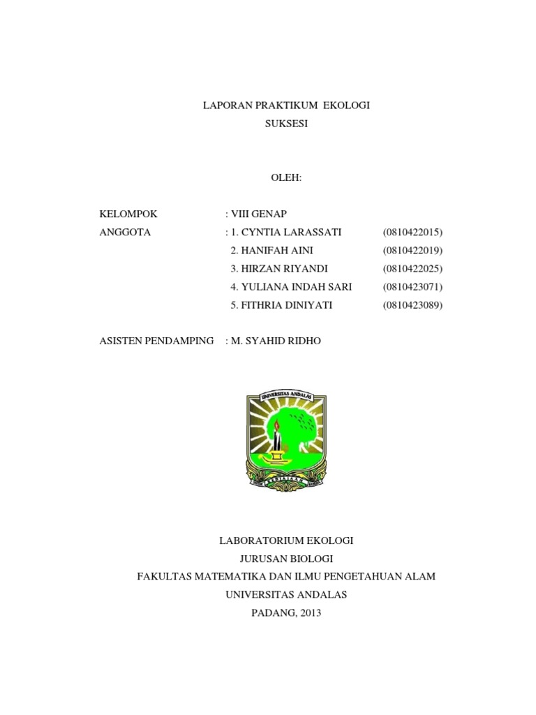 Contoh Laporan Ekologi Perairan