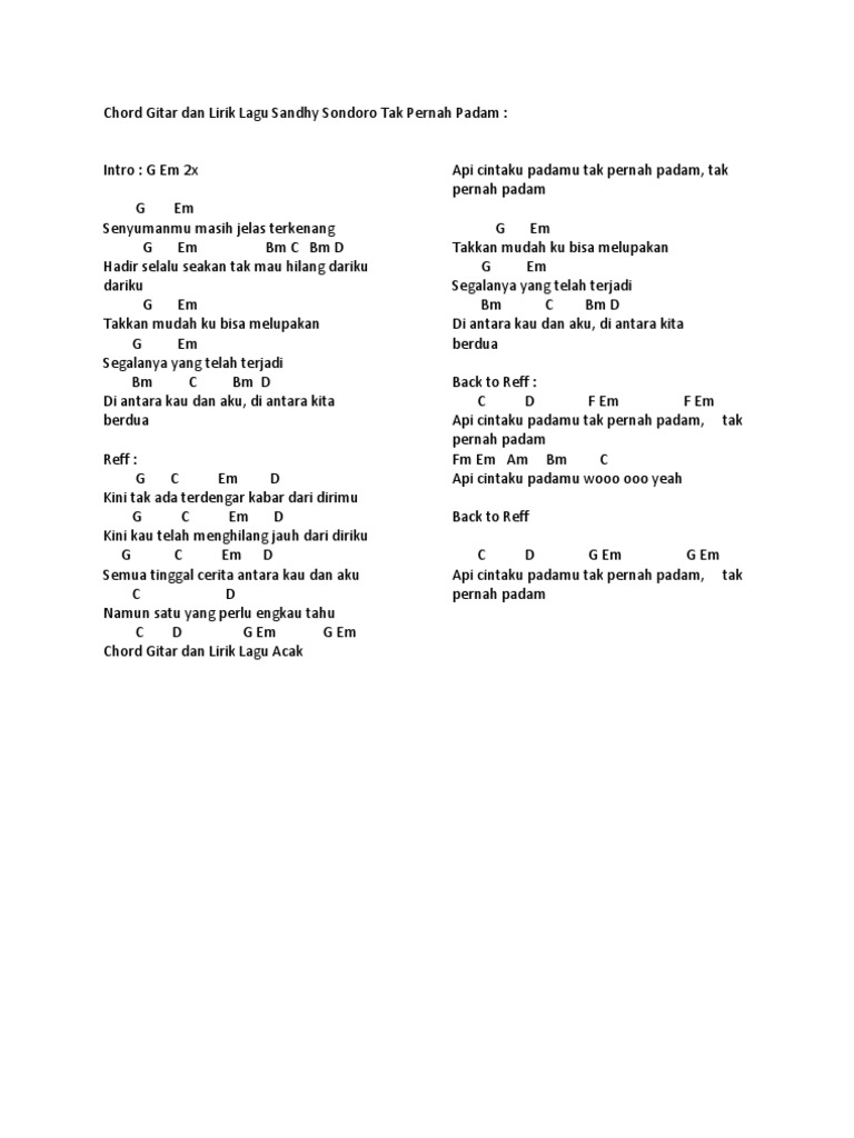 Kunci Gitar Poppy Mercury Surat Undangan Kumpulan Surat Penting