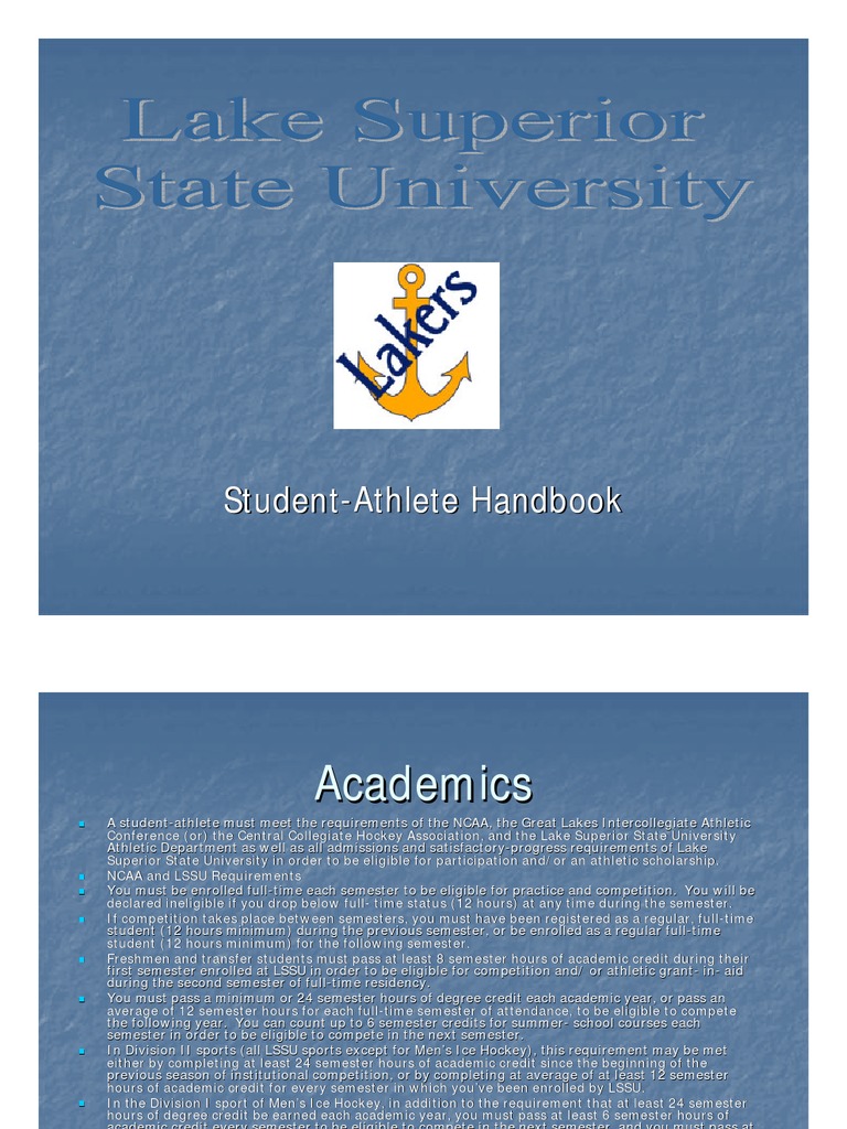 Student - Athlete Handbook | Download Free PDF | Course Credit ...