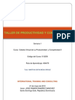 Taller de Productividad y Competitividad