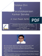 Deteksi Dini Dan Alur Penatalaksanaan Kanker Serviks, Tangerang 17 November 2007