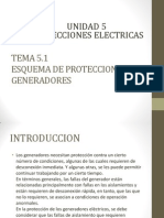 5.1 Esquemas de Proteccion para Generadores