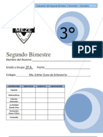 EXAMEN 3º SEGUNDO BIMESTRE